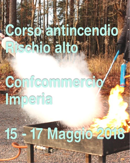 Corso di aggiornamento antincendio rischio ALTO in Confcommercio Imperia