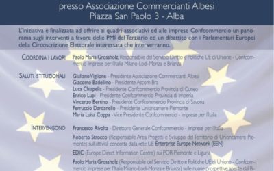 Opportunità per le piccole e medie imprese dall’UE: se ne parla ad Alba il 5 ottobre