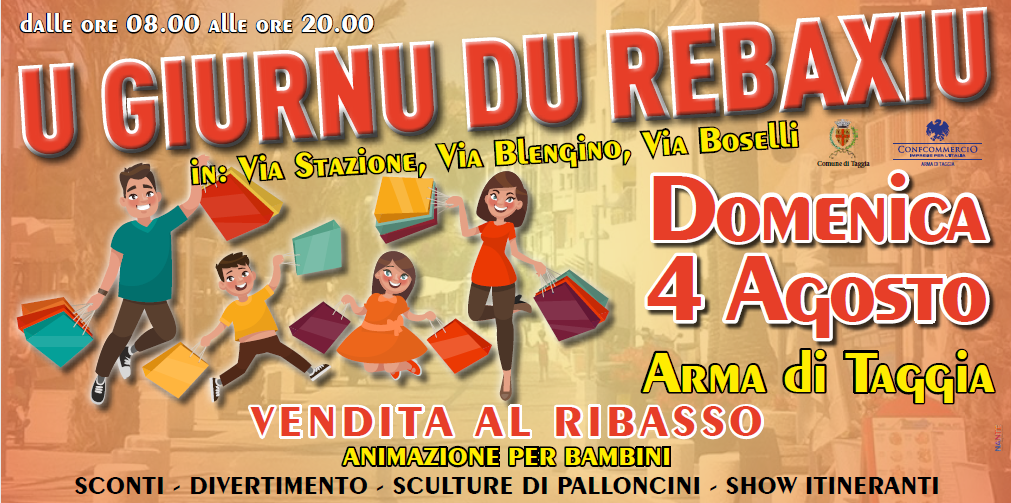 Torna U Giurnu Du Rebaxiu, la giornata delle svendite di Arma di Taggia