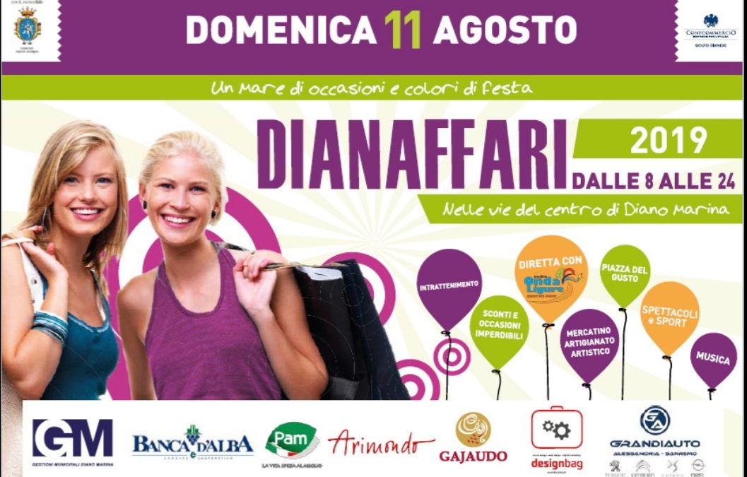 A Diano Marina un mare di occasioni e colori di festa con Dianaffari 2019