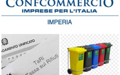 Dalla Confcommercio della Provincia di Imperia un appello ai Comuni per ottenere una riduzione della Tari per gli esercizi commerciali in crisi