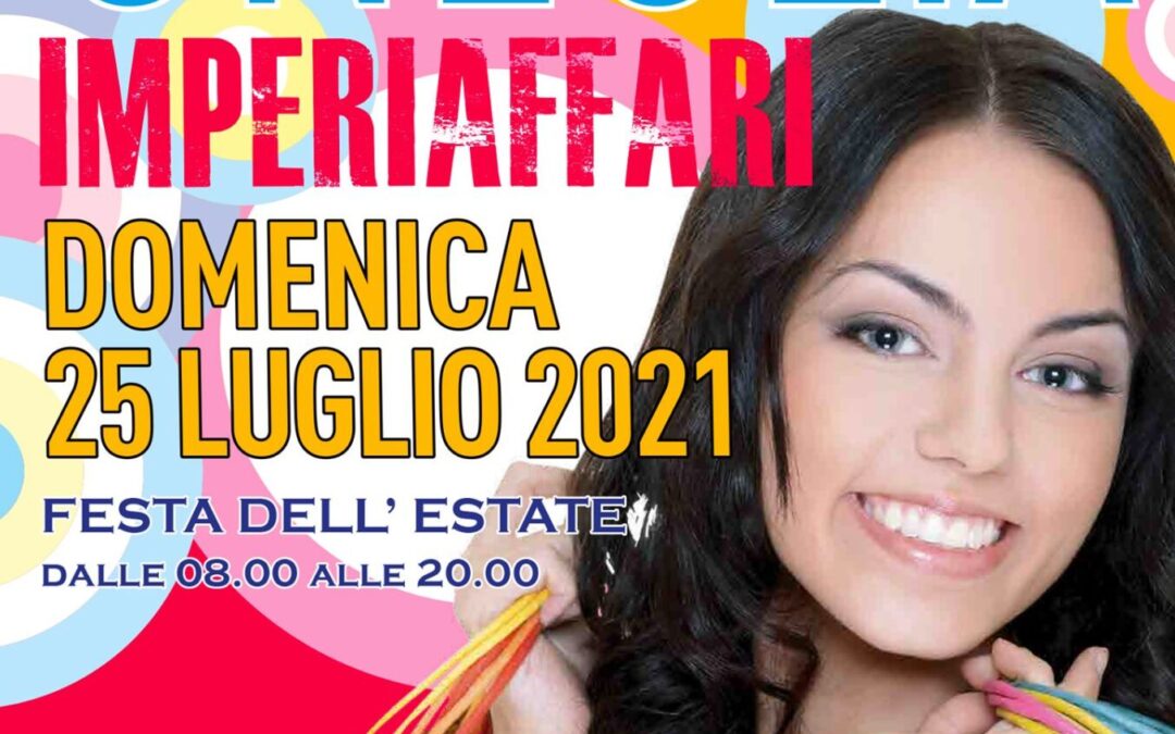 Domenica 25 luglio nel centro di Oneglia le grandi occasioni di “ImperiAffari”