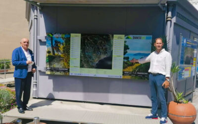 “DianeseOutdoor”, installata la mappa della rete sentieristica del Golfo Dianese. Progetto sostenuto da Federalberghi, Confcommercio e comune di Diano Marina