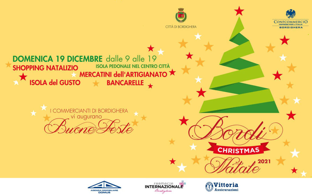Torna Bordi Christmas domenica 19 dicembre, l’iniziativa targata Confcommercio