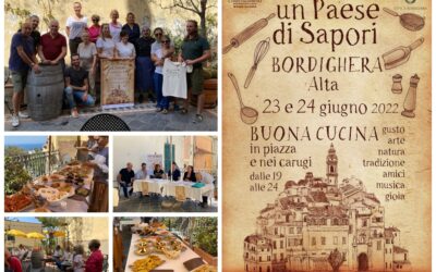 Tutto pronto per la quinta edizione di “Bordighera, un Paese di Sapori”. Bordighera Alta torna protagonista a tavola il 23 e 24 giugno dalle 19