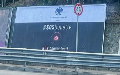 ‘#SOSbollette – Non spegneteci’, Confcommercio Imperia aderisce alla campagna nazionale. Lupi: “Governo consideri energivore e gasivore anche le piccole e le medie imprese”