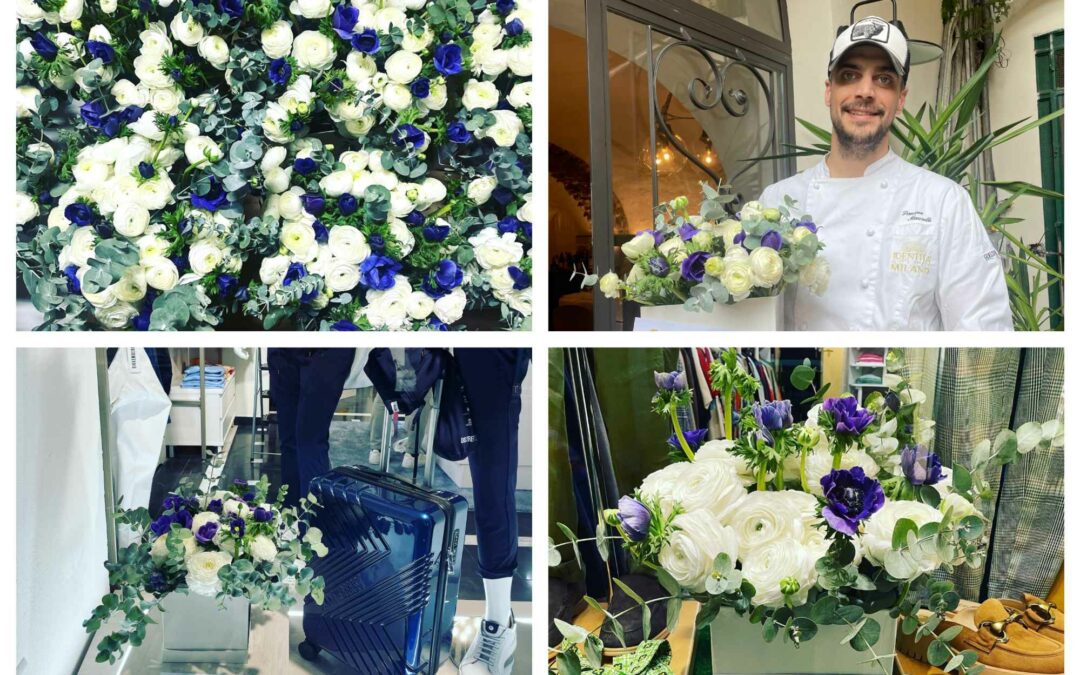 Sanremoinfiore: le composizioni di Federfiori nelle vetrine della città