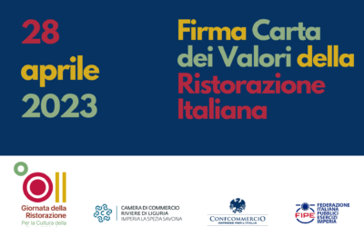 28 aprile: a Imperia si firma la Carta dei Valori della Ristorazione Italiana