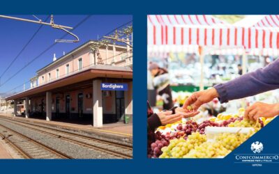 DOMATTINA A BORDIGHERA GLI AMBULANTI IN PIAZZA DAVANTI AL COMUNE