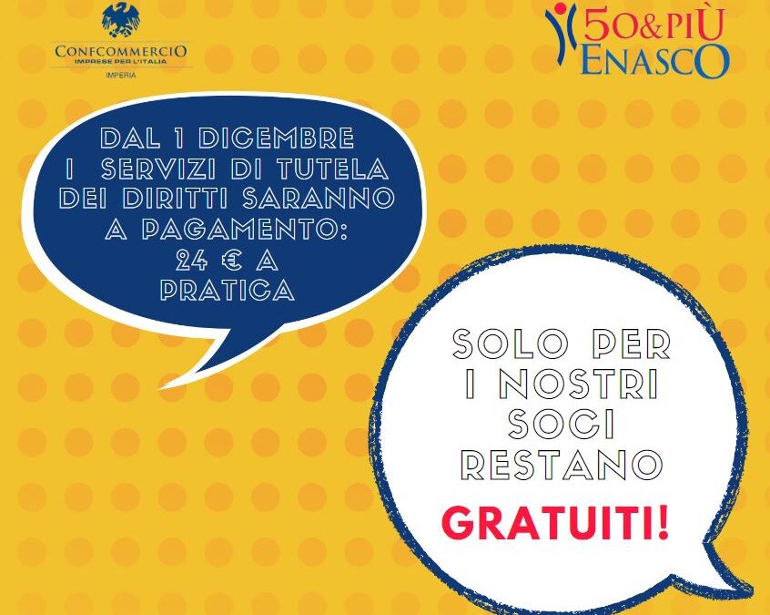 I SERVIZI DEL SINDACATO enasco RESTANO GRATUITI - MA SOLO SE SEI SOCIO