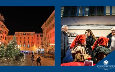 SANREMO: SUGGESTIVA ILLUMINAZIONE ARTISTICA TARGATA CONFCOMMERCIO