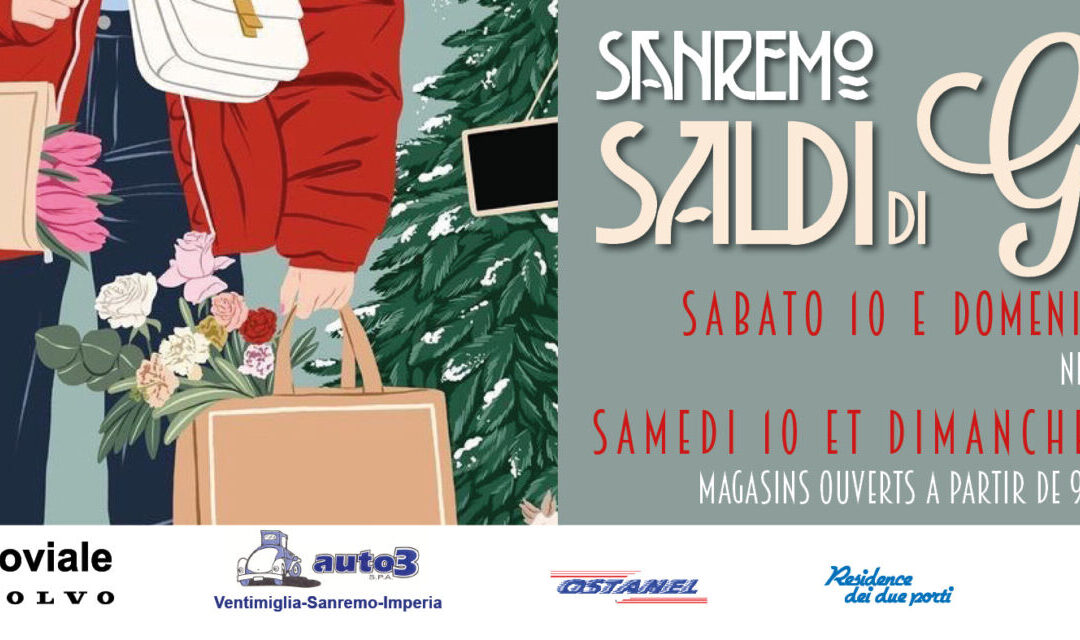 A Sanremo con il Festival sabato 10 e domenica 11 febbraio torna Saldi di gioia