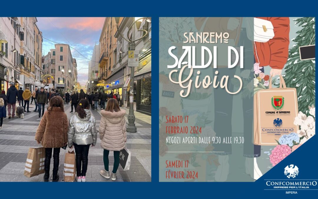 SECONDA GIORNATA DI SALDI DI GIOIA IN ARRIVO A SANREMO